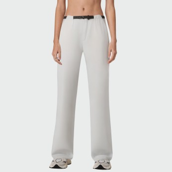White high waist loose women's pants