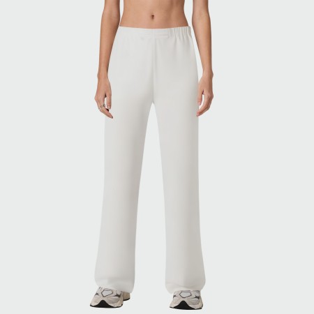 White high-elastic women's casual pants