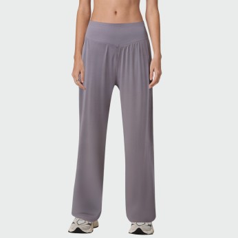 High elastic high waist loose women's pants