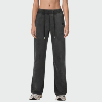 Distressed washed loose women's pants