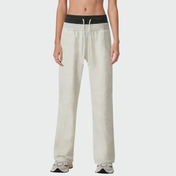 Loose elastic double waist women's casual pants