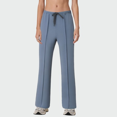 Blue fashionable women's flared pants