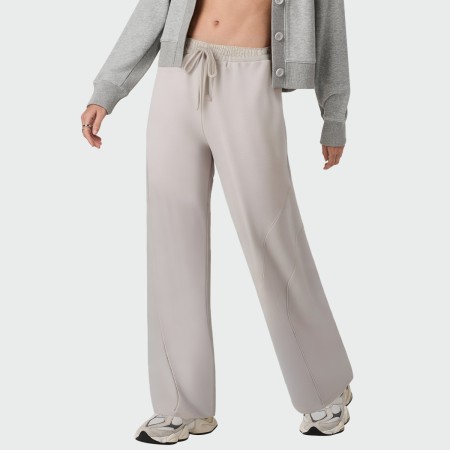 Wide-leg elastic waist women's casual pants