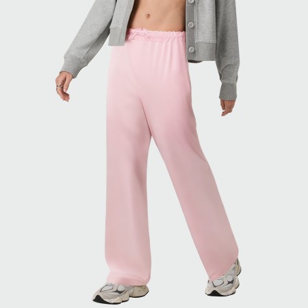 Pink breathable and soft women's casual pants
