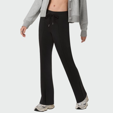 Retro high waist women's flared pants