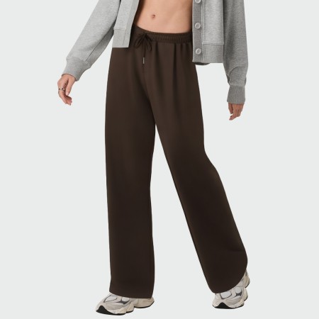 Brown vintage high waist women's pants