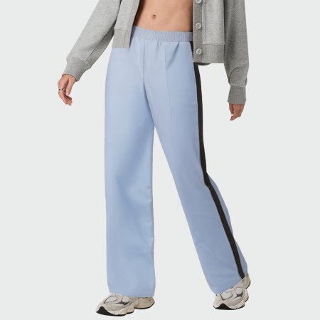 Fashion side stripe breathable women's pants