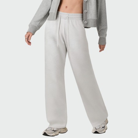 Elastic waist breathable women's flared pants