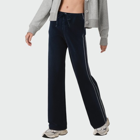 Autumn side stripe high waist women's jeans