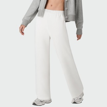 White high-elastic women's casual pants