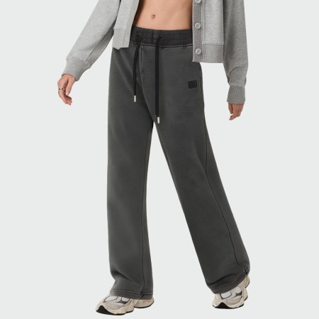 Distressed washed loose women's pants