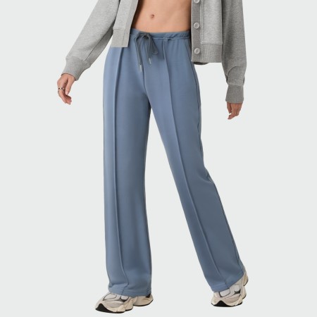 Blue fashionable women's flared pants