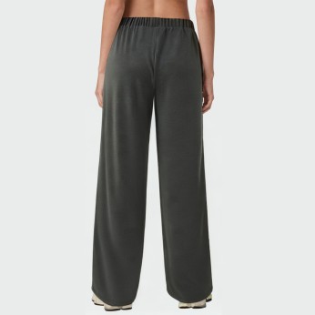 Straight elastic waist women's casual pants