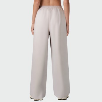 Wide-leg elastic waist women's casual pants