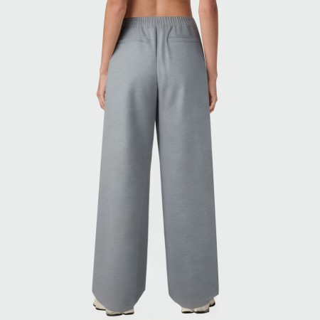 Grey comfortable high waist women's casual pants