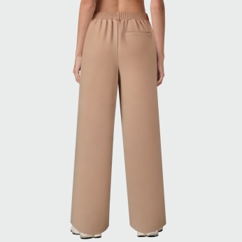 Casual elastic waist women's straight pants