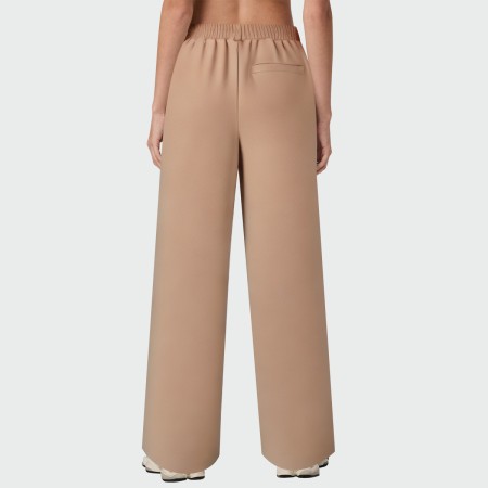 Casual elastic waist women's straight pants