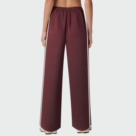 Vintage high waist lace striped women's pants