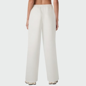 White high-elastic women's casual pants