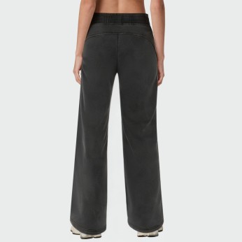 Distressed washed loose women's pants