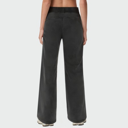 Distressed washed loose women's pants