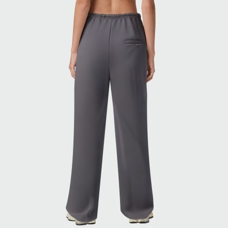 Autumn mid-rise wide-leg women's pants