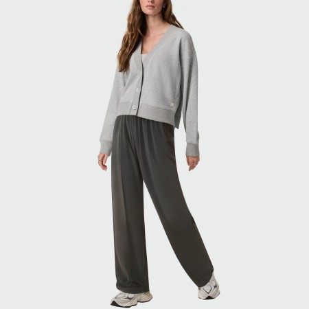 Straight elastic waist women's casual pants