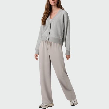 Wide-leg elastic waist women's casual pants