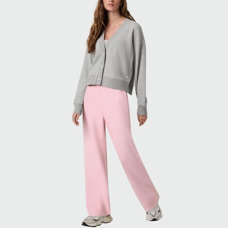 Pink breathable and soft women's casual pants