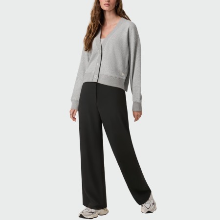 Black high waist women's casual pants