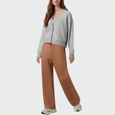 Casual elastic waist women's straight pants