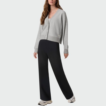 Black simple high elastic women's pants