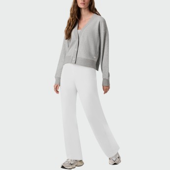 White high-elastic women's casual pants